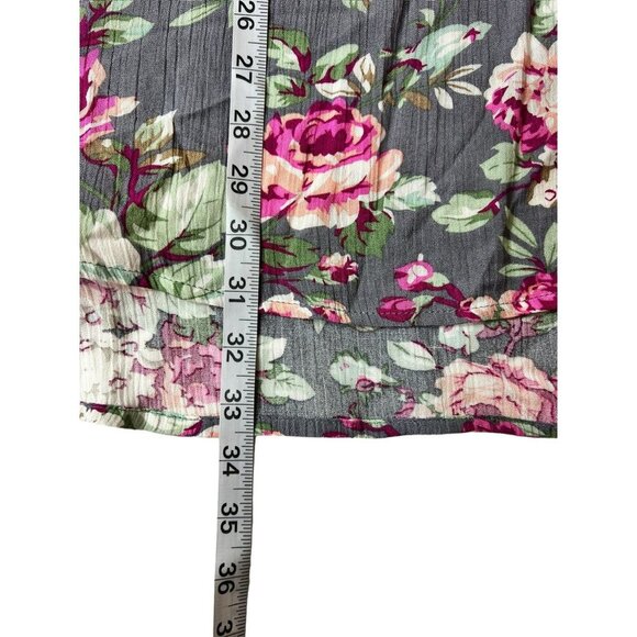 Umgee Women's Grey Floral Mid Dress - Picture 6 of 7